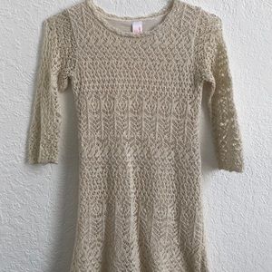 Cream and Gold Car and Jack Dress